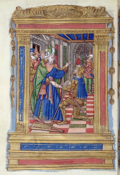 David and Uriah by French School